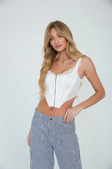 Adrie Satin Corset Top