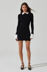 Alexia Mixed Media Mini Dress