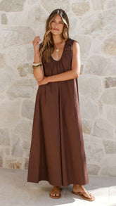 Scout Maxi Dress - Chocolate