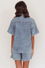Ottawa Button Up Shirt Denim Blue