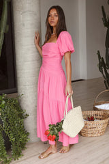 Loving On You Midi Dress Pink
