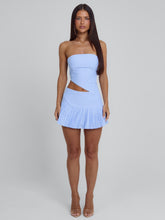 ELIJA MINI DRESS BLUE STRIPE