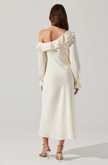 Coraline Satin Midi Dress