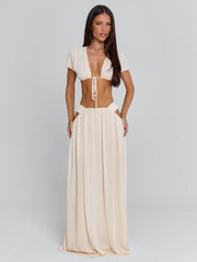 Soleia Maxi Skirt Cream