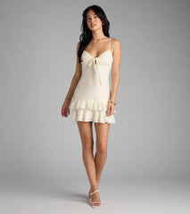 Adorable Vibe Ruffle Lace Mini Dress
