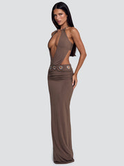 Bellina Maxi Dress Brown