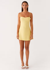 Cindy Mini Dress - Yellow