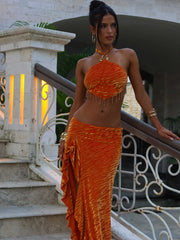 Setia Maxi Skirt Orange