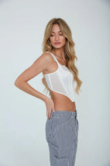 Adrie Satin Corset Top